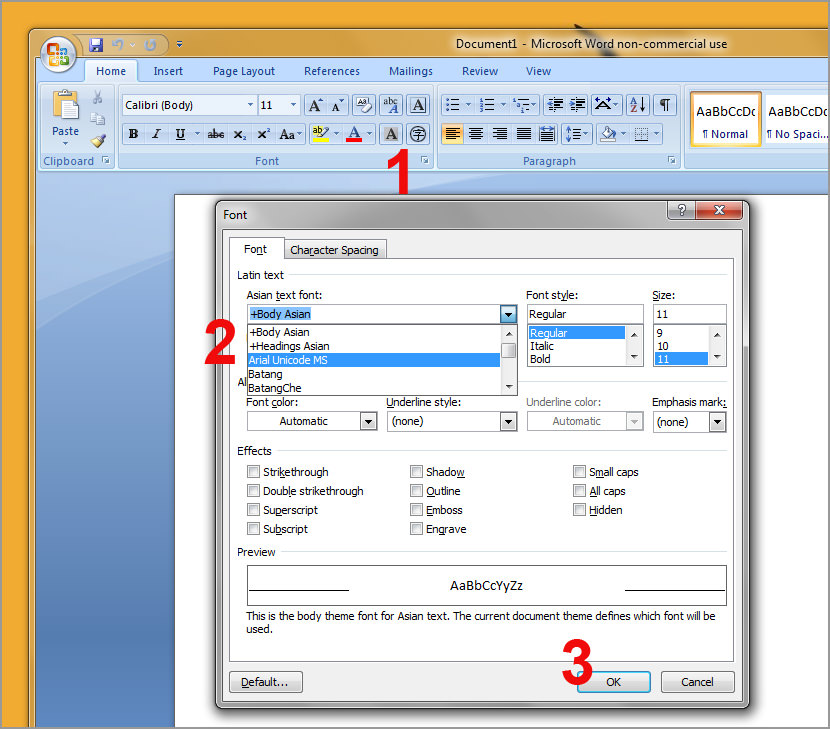 How To Change And Set Default Font In Microsoft Office Word 2010