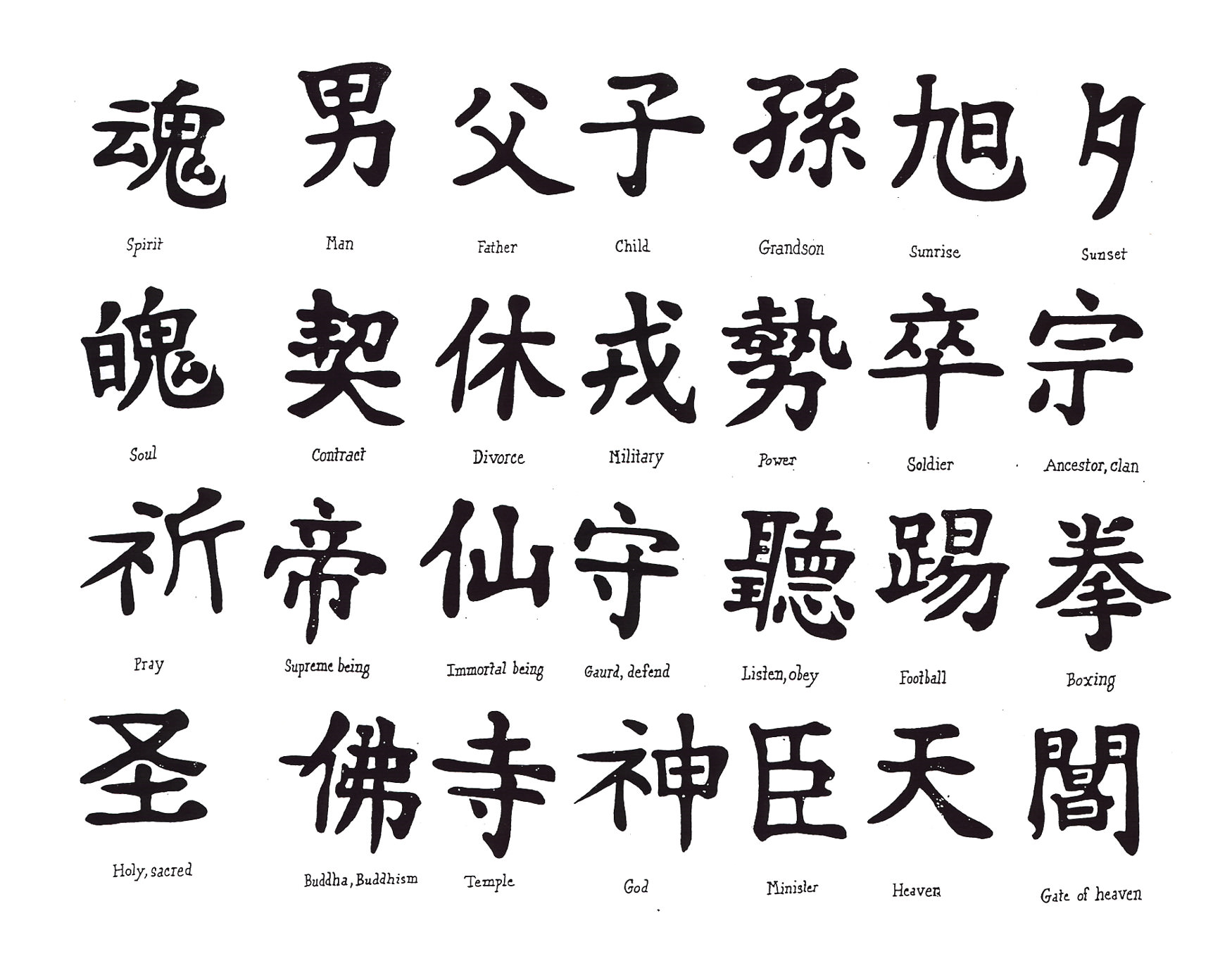 japanese tattoos words