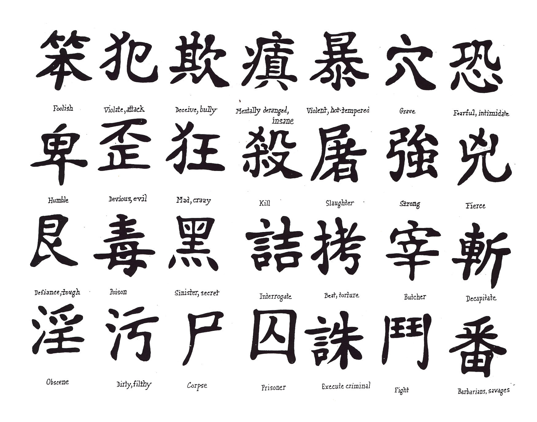 japanese tattoos words