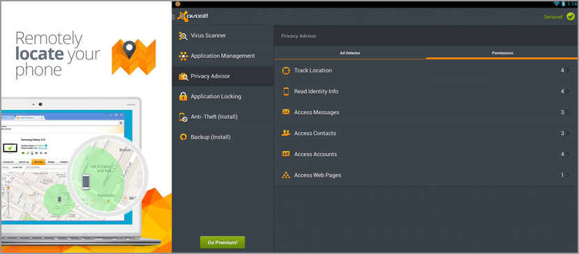 avast anti theft login