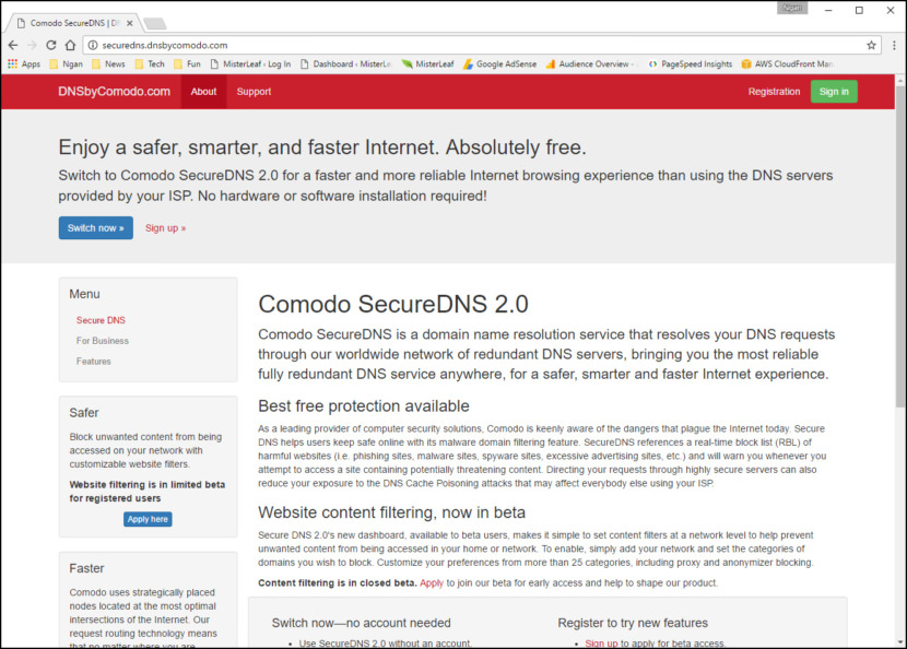 Comodo SecureDNS 2.0