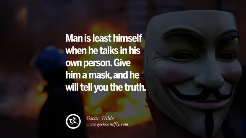 24 Quotes on Wearing a Mask, Lying and Hiding Oneself