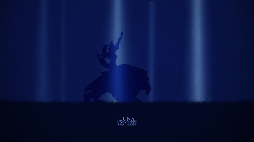 Luna Moon Rider download dota 2 heroes minimalist silhouette HD wallpaper