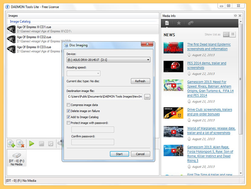 daemon tools ultra folder to iso