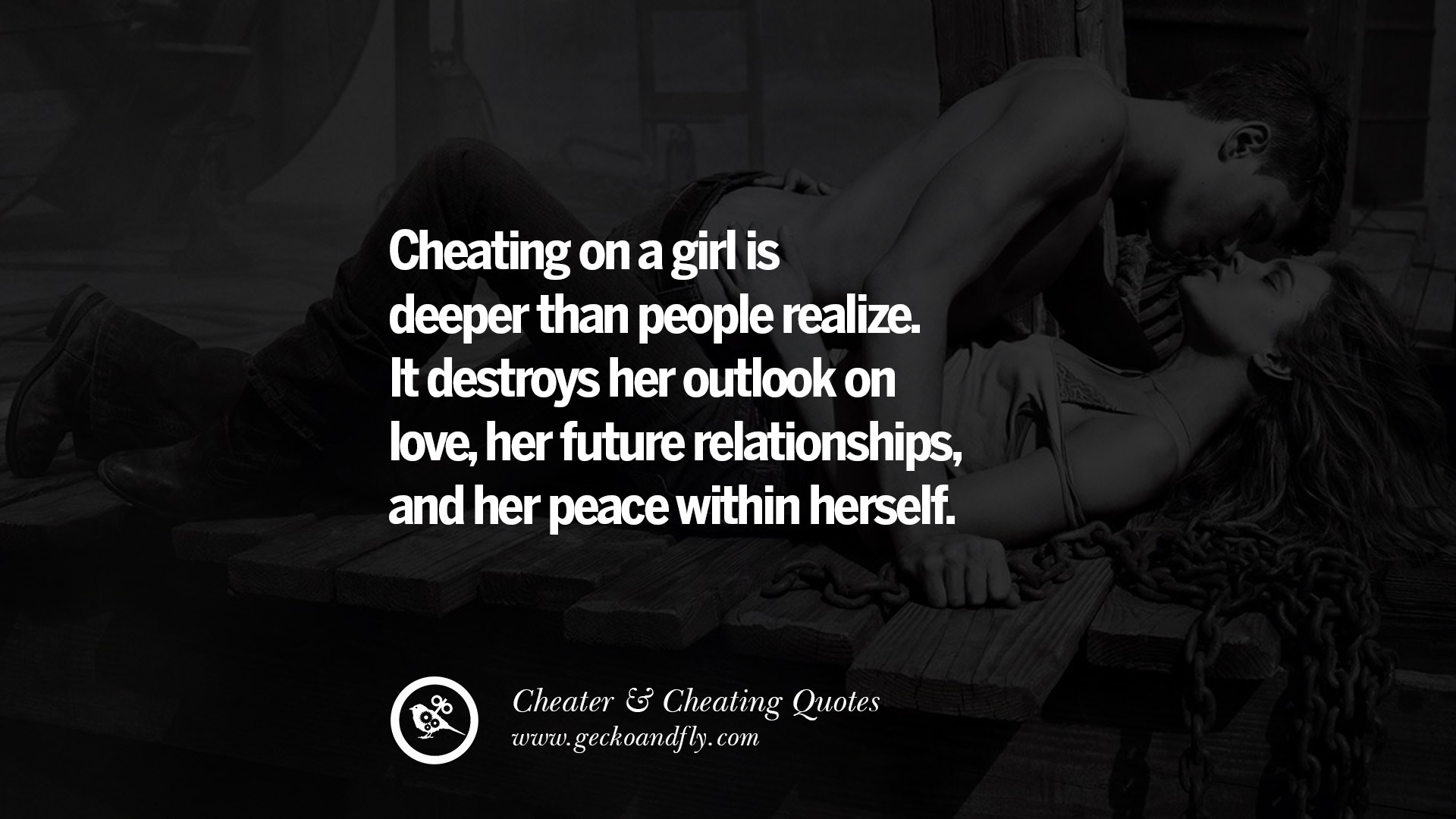 Cheating attitude quotes.