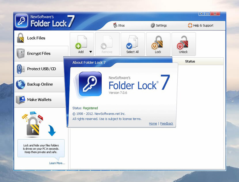 folder lock 7 key online