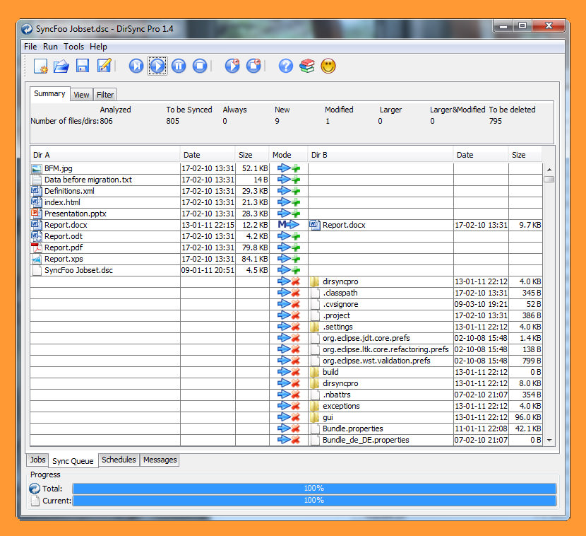 freefilesync to organize folders on a usb drive