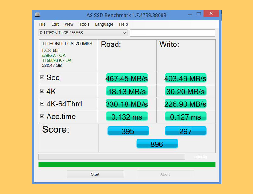 AS SSD Benchmark SSD And HDD Effective Read Write Speed