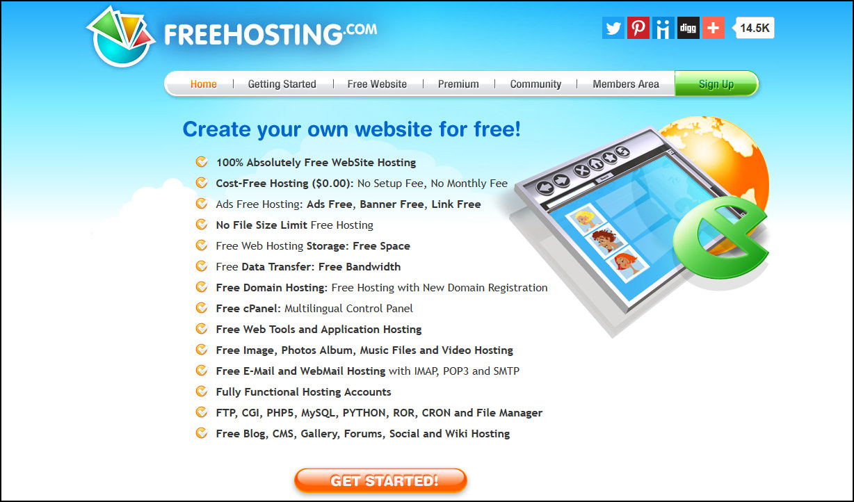 top free domain hosting sites