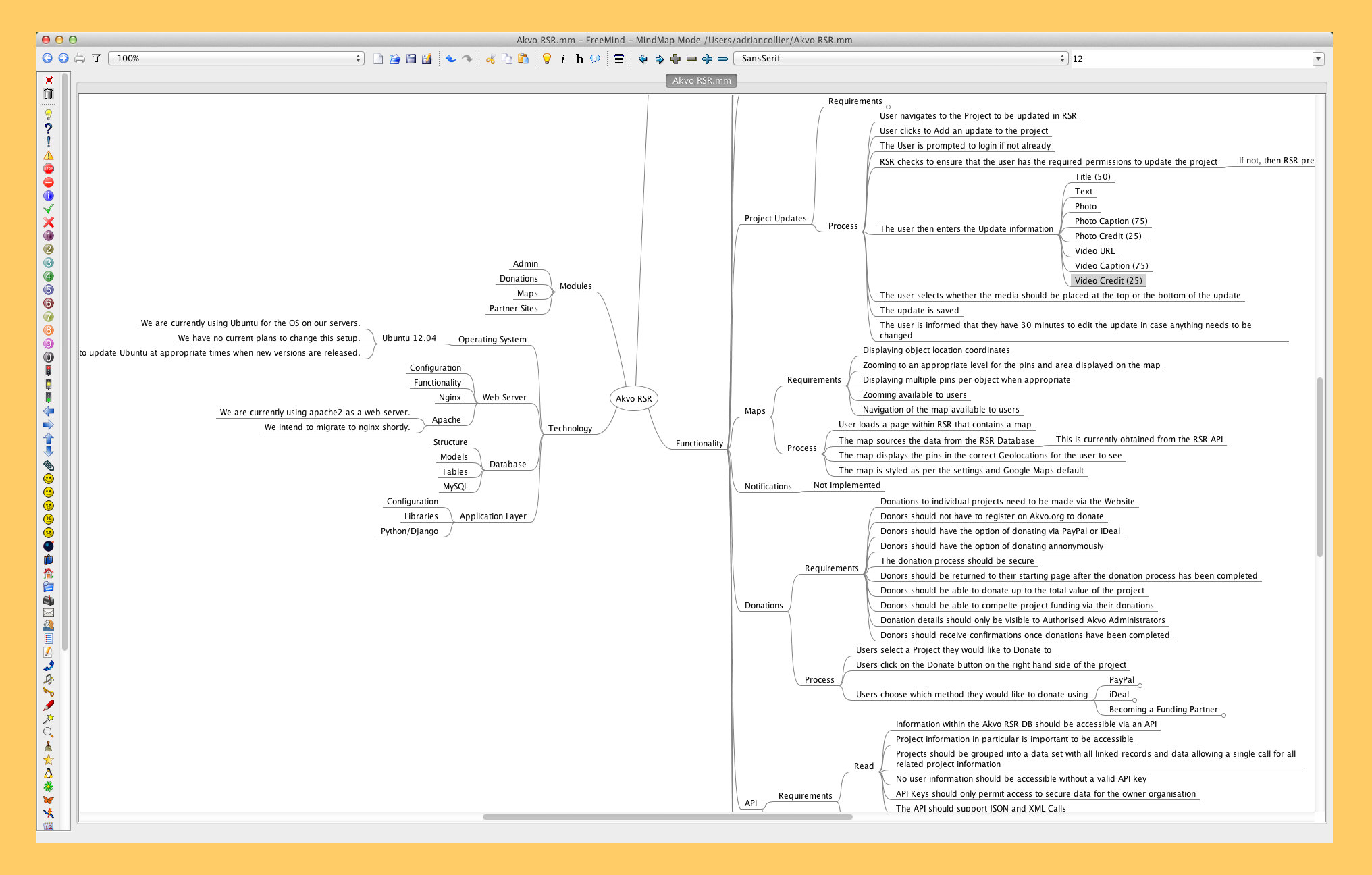 FreeMind is a premier free mind mapping software written in Java The recent development has hopefully turned it into high productivity tool