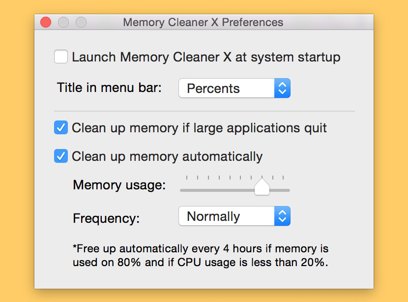 memory cleaner