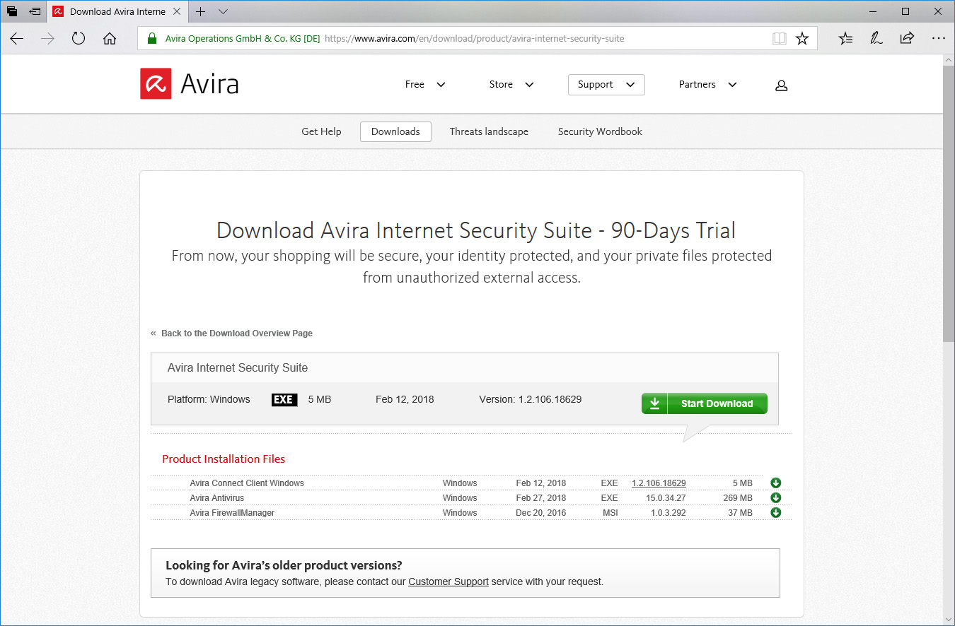 Download 90-Days Avira Internet Security Suite 2019 Trial With Firewall