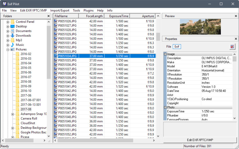 exif pilot batch editing plugin