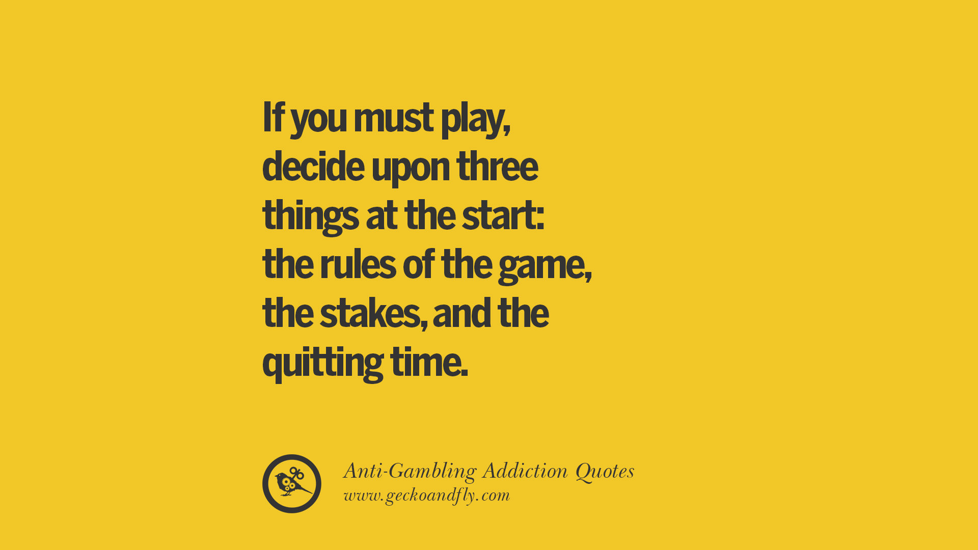 22 Anti- Gambling And Addiction Quotes - Be A Proud Quitter