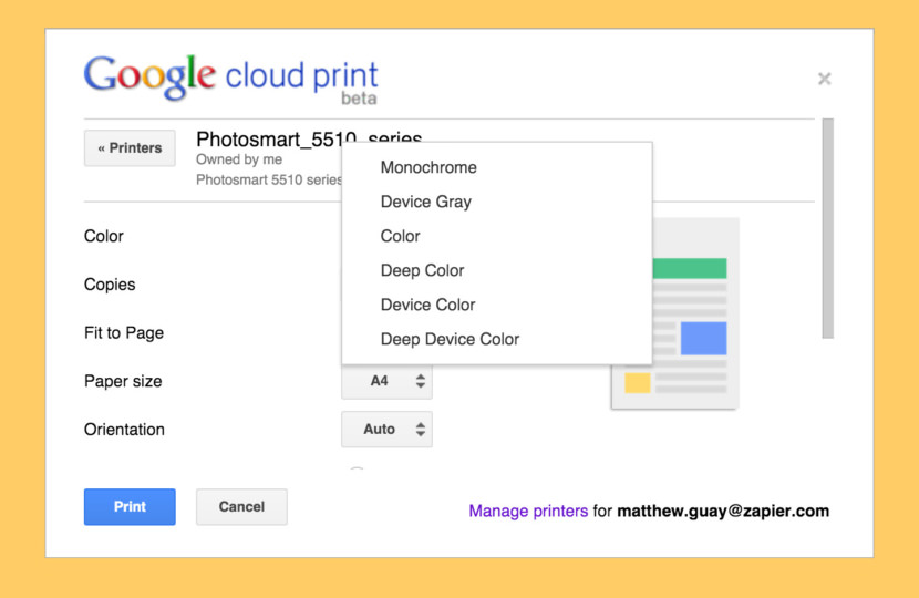 Google Cloud Print