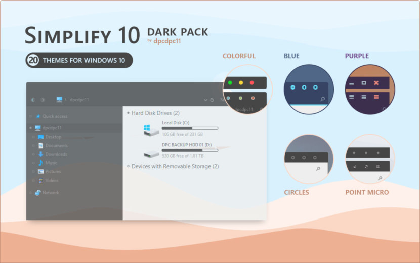 Simplify 10 Dark