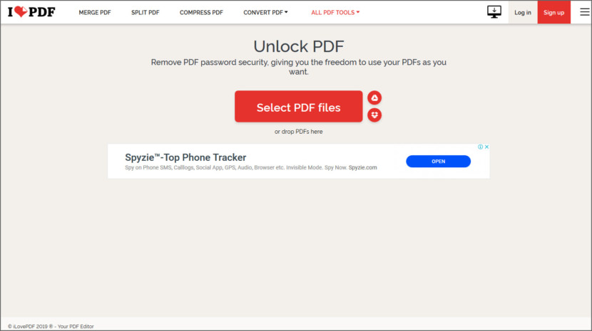 Разблокировать PDF Удалить пароль пользователя