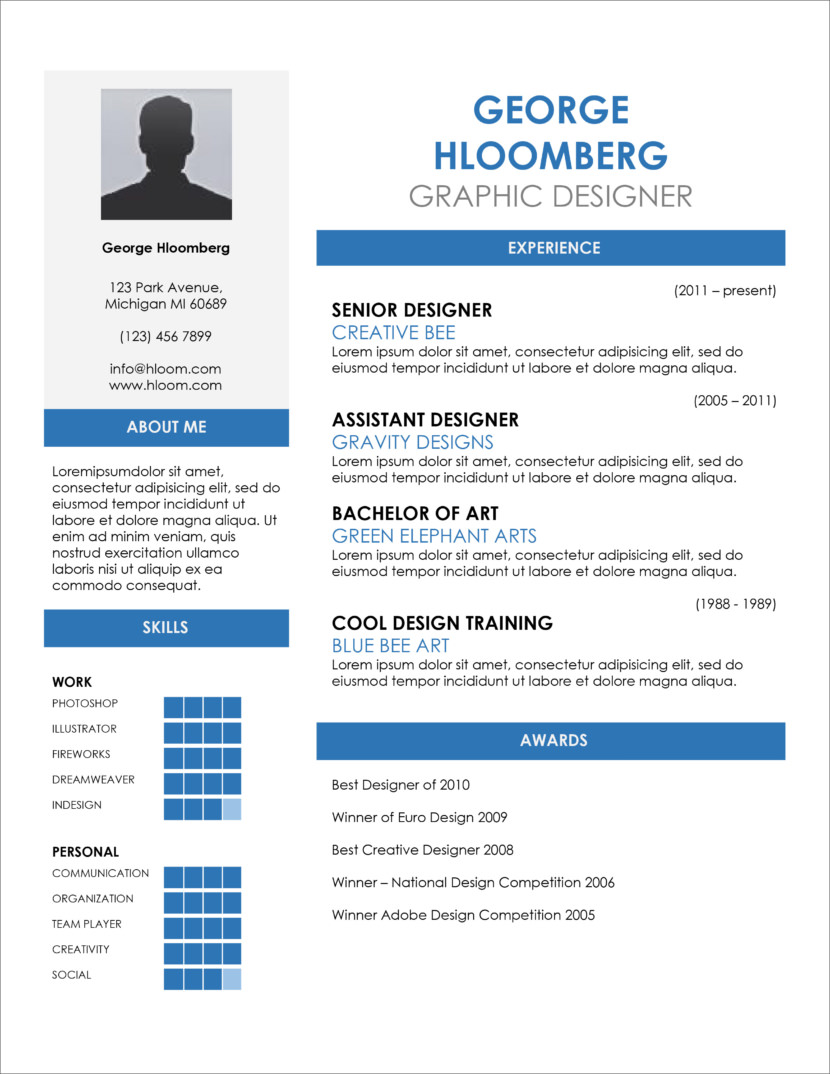 45-free-modern-resume-cv-templates-minimalist-simple-clean-design