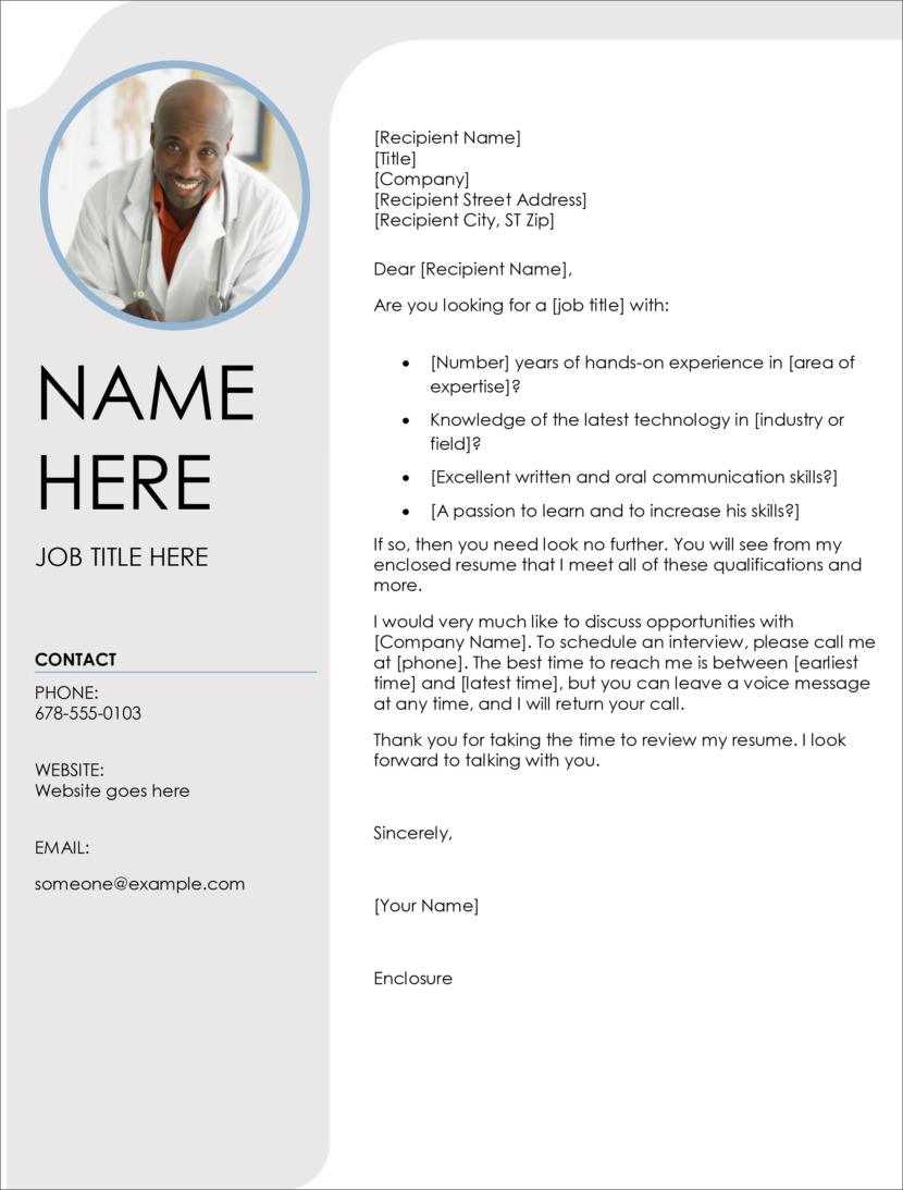 Microsoft word doc docx Download Free Microsoft Word Docx Cover Letter Templates