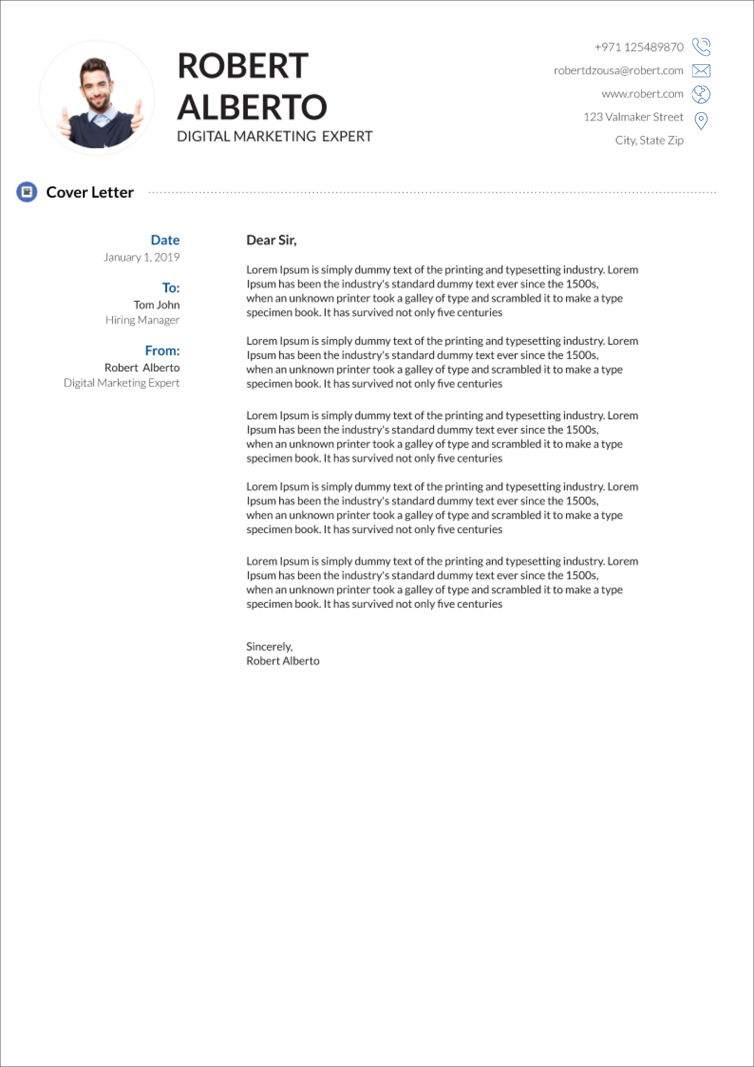 13 Free Cover Letter Templates For Microsoft Word Docx And Google Docs