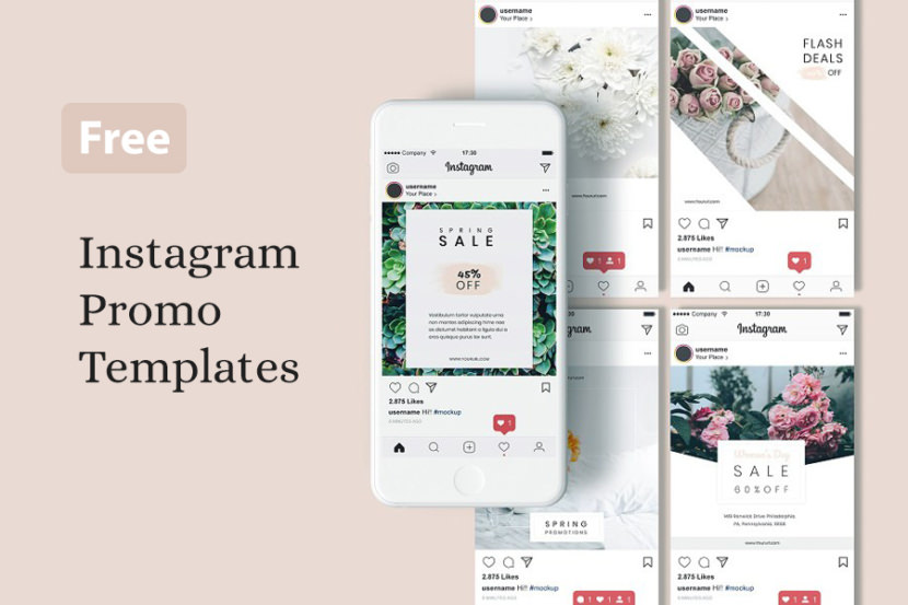 19 Free Instagram Square Templates For Social Media Influencers