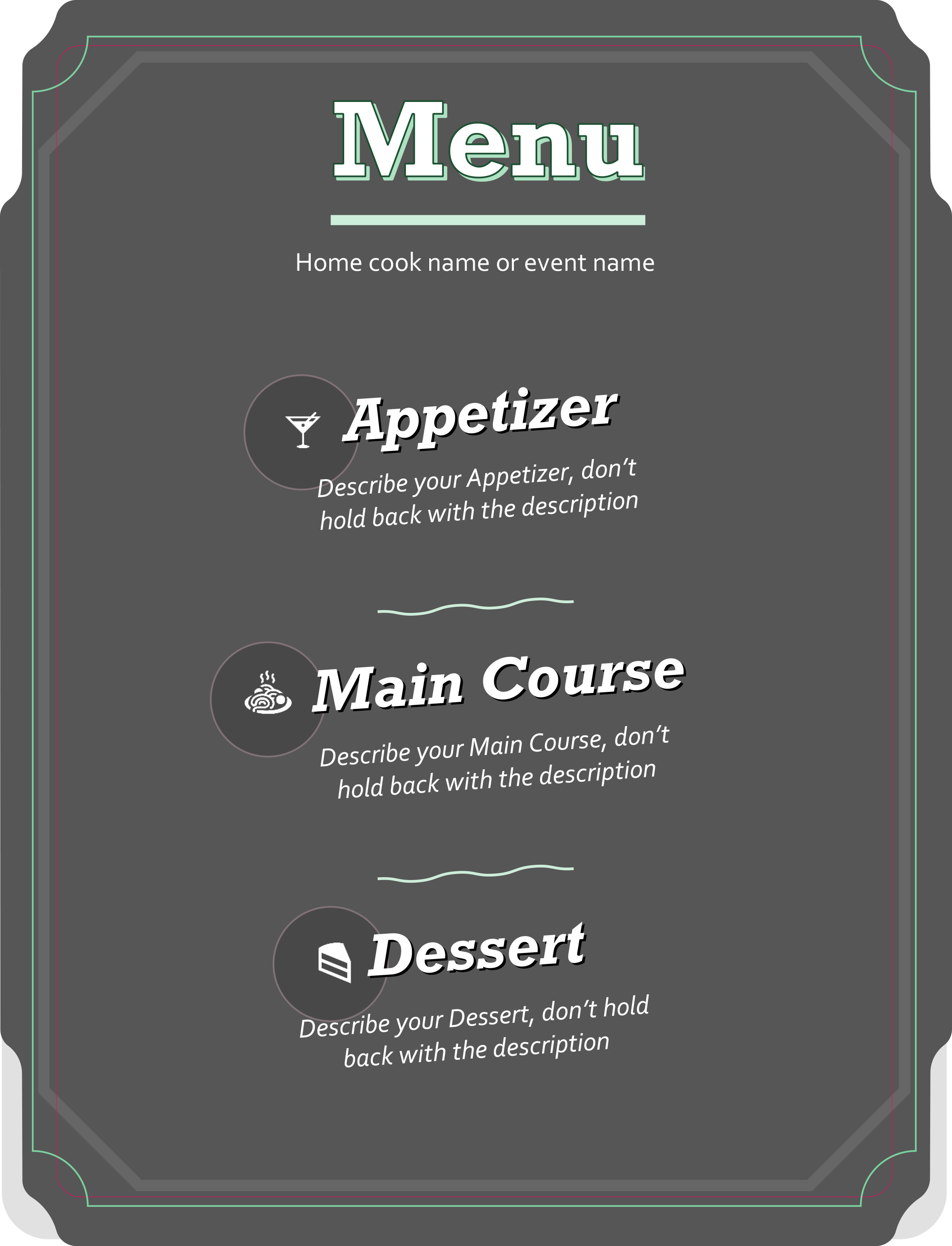 Salon Menu Design Templates Free