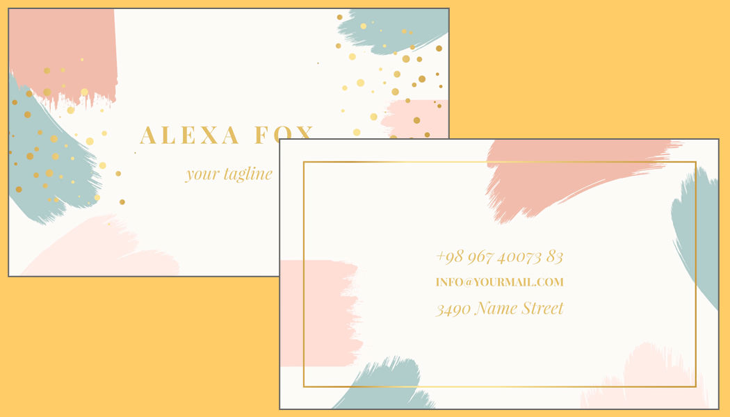 free print at home business card template