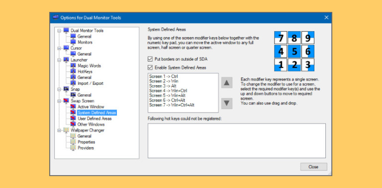 dual screen tools