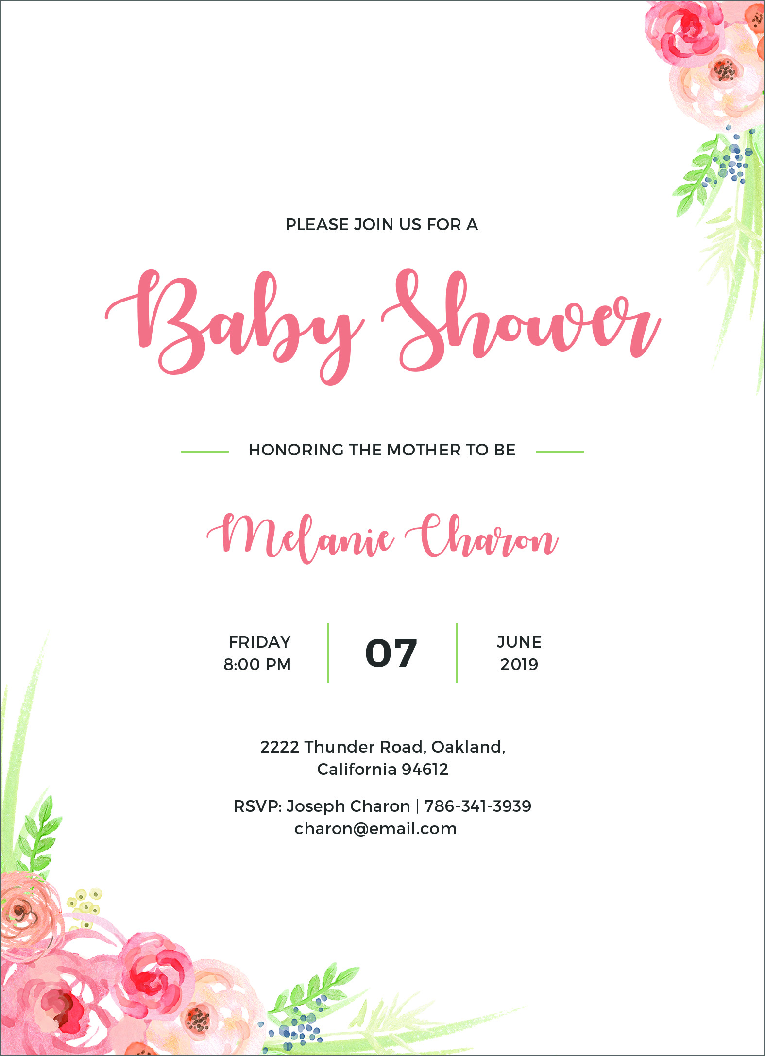 design baby shower invitations free