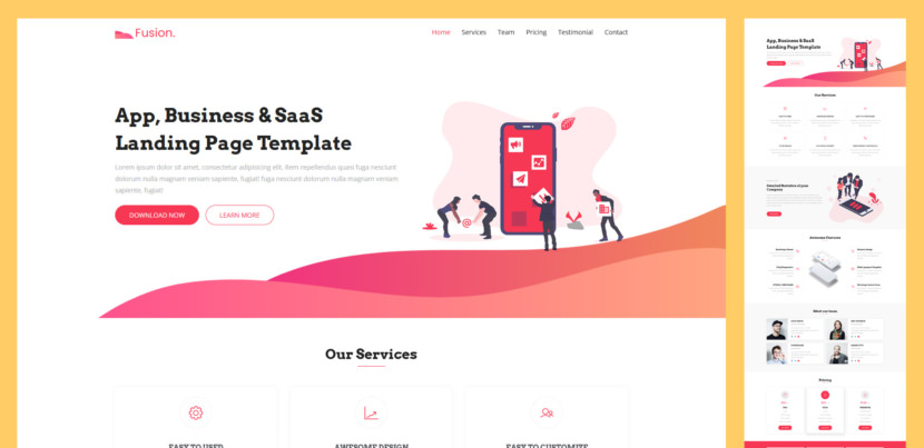 50 Free Best Landing Page Templates - App, eCommerce, Education, Coming ...