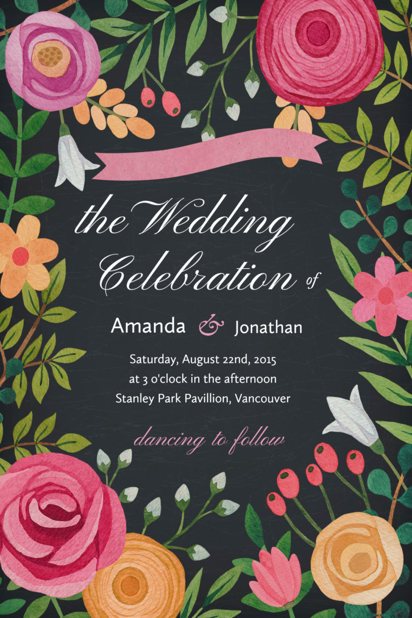 Editable Wedding Invitation Template Printable And Editable PSD