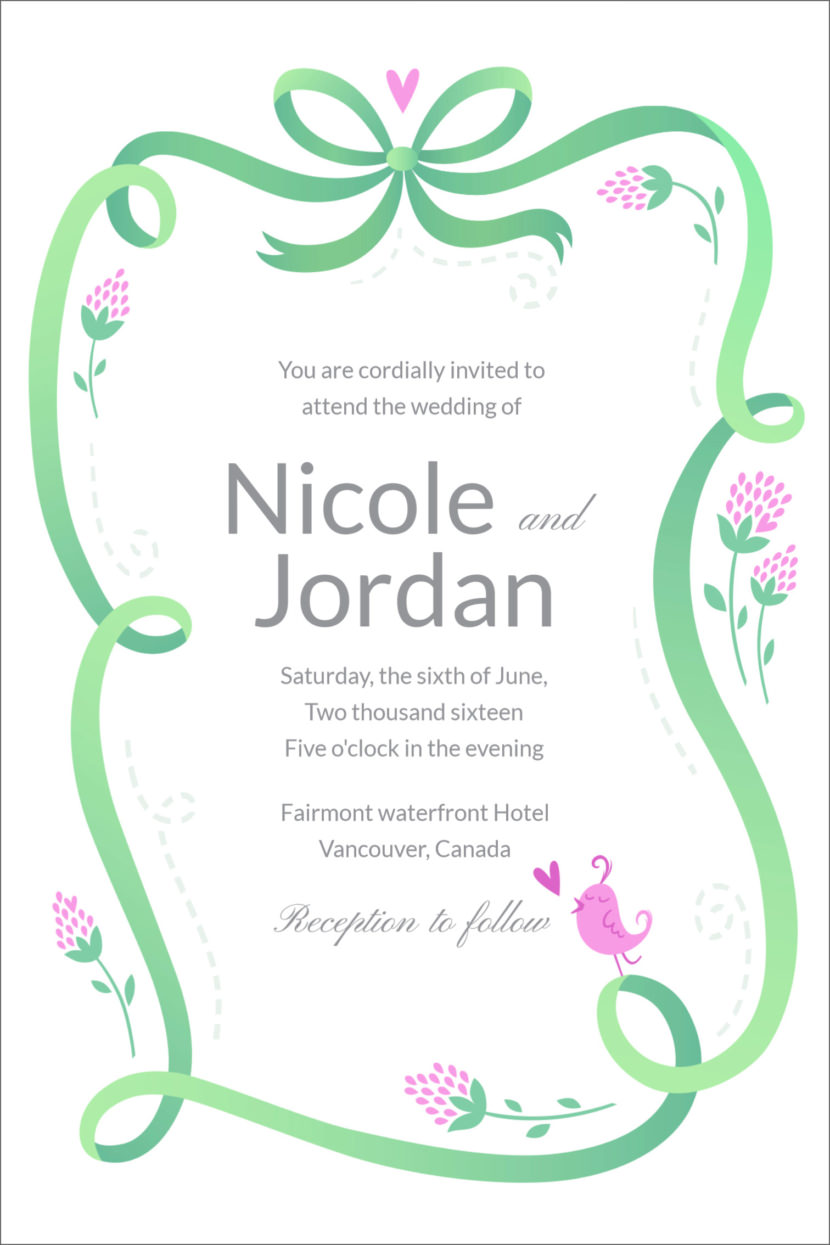 Editable Wedding Invitation Template Printable And Editable PSD