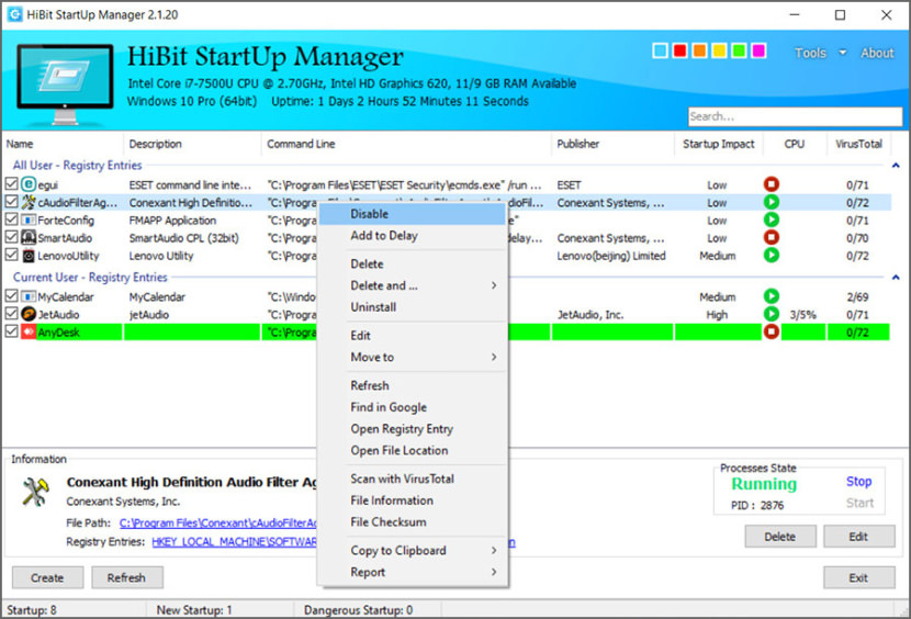 download the new version for android HiBit Startup Manager 2.6.20