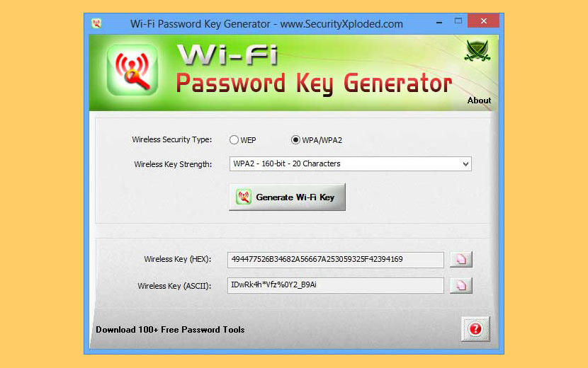 WiFi Password Key Generator