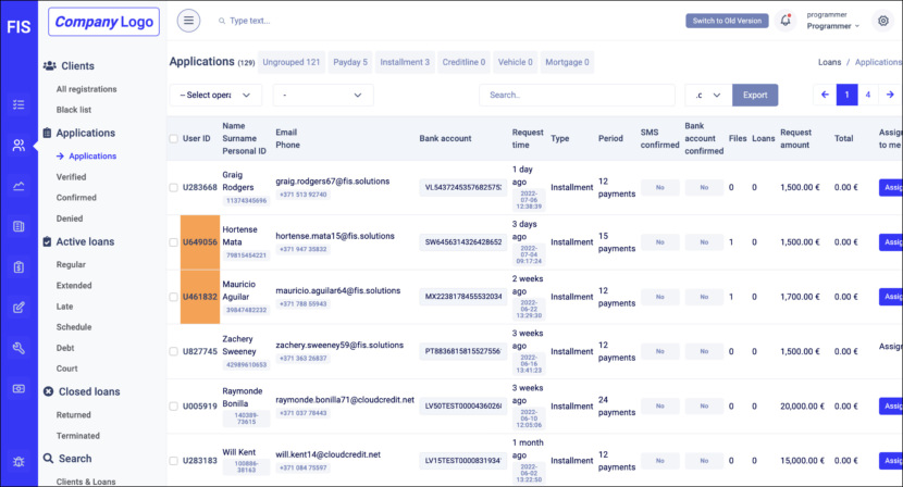 FIS Loan Management System