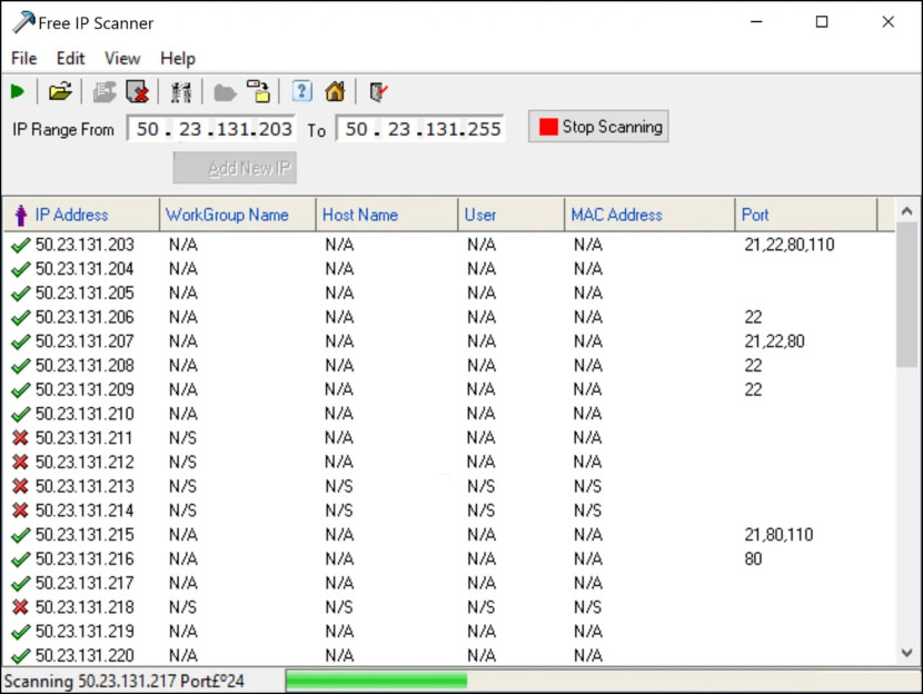 Free IP scanner