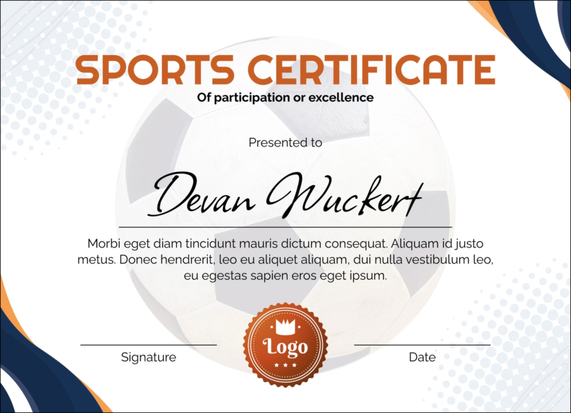 Sports Certificate