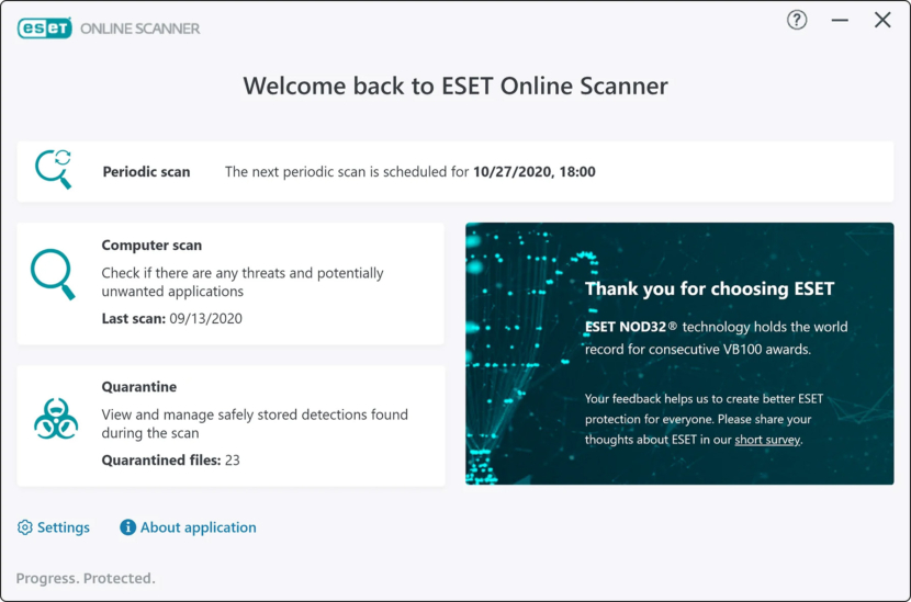 ESET Free Online Scanner