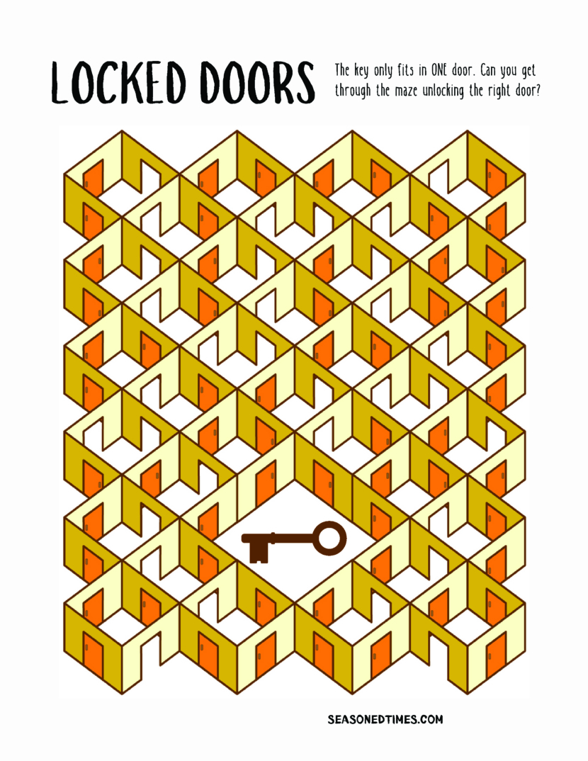 locked door maze