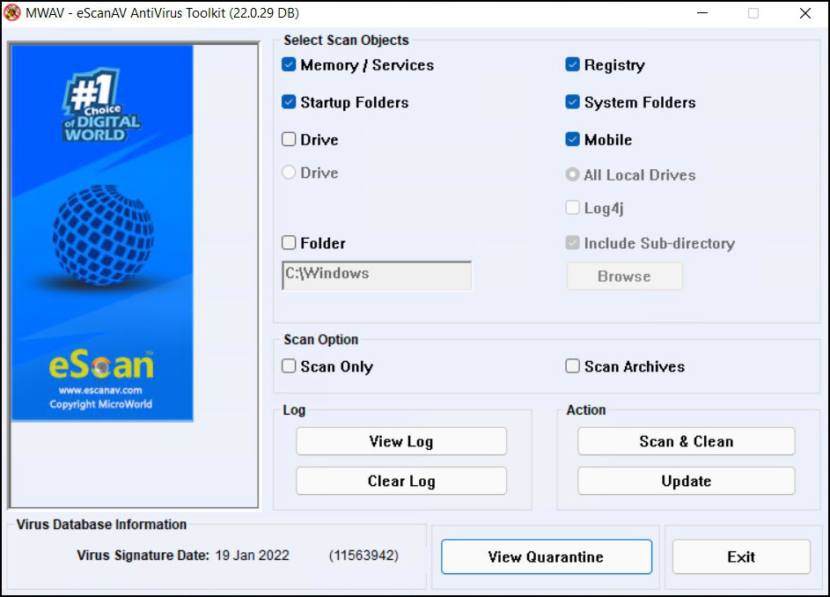 eScan Anti-Virus Toolkit
