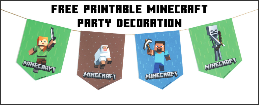 UHU Minecraft Party Decoration