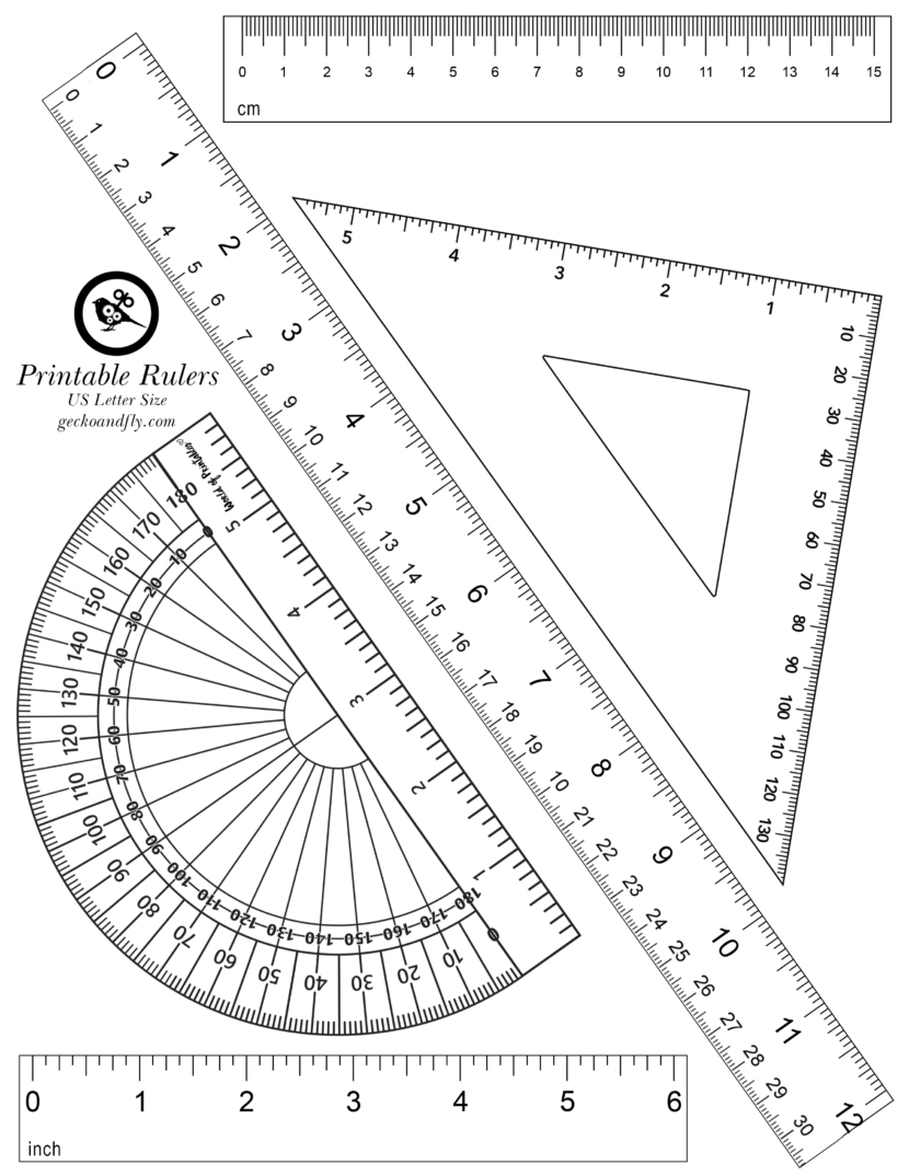 Printable Rulers