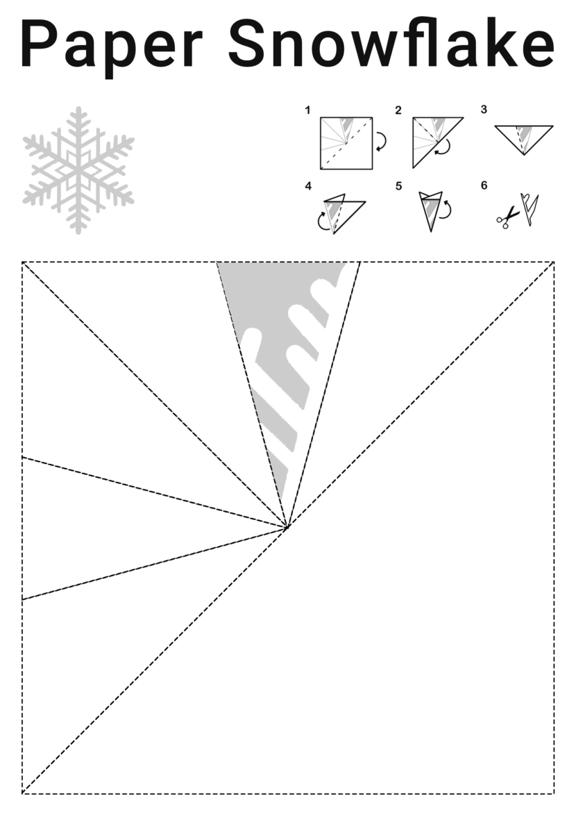 free printable snowflake template cutout