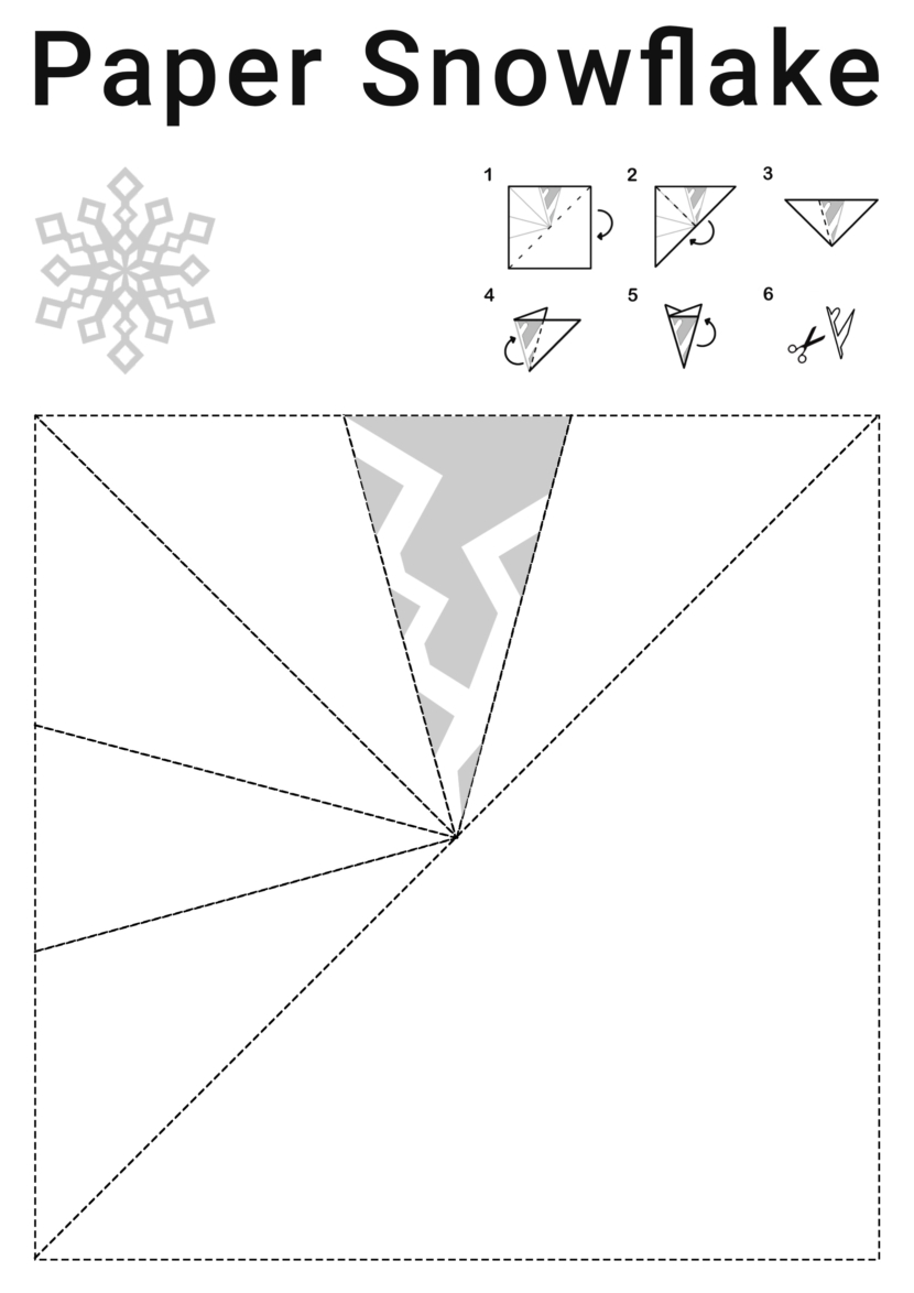 free printable snowflake template cutout