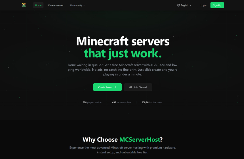 MCServerHost