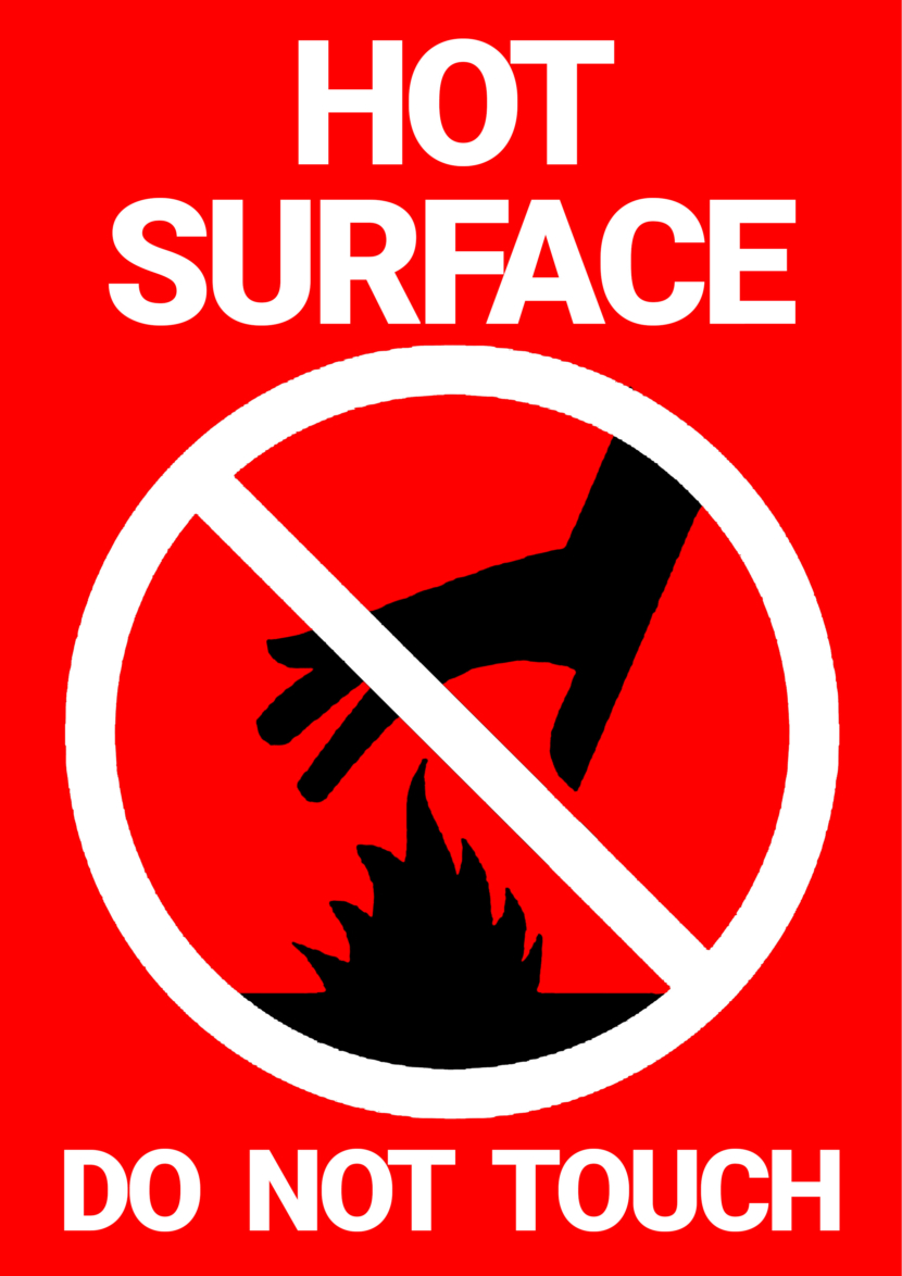 Caution Hot Surface Do Not Touch Free Printable Signs