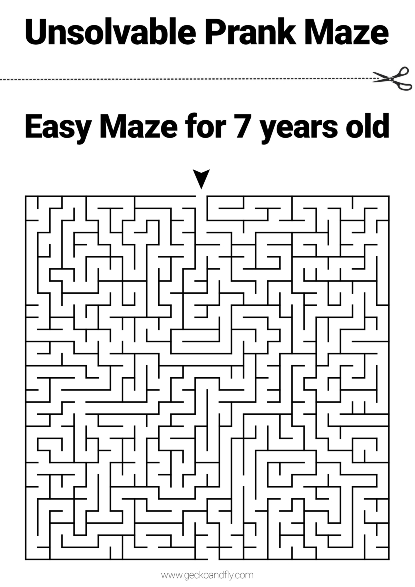unsolvable prank maze