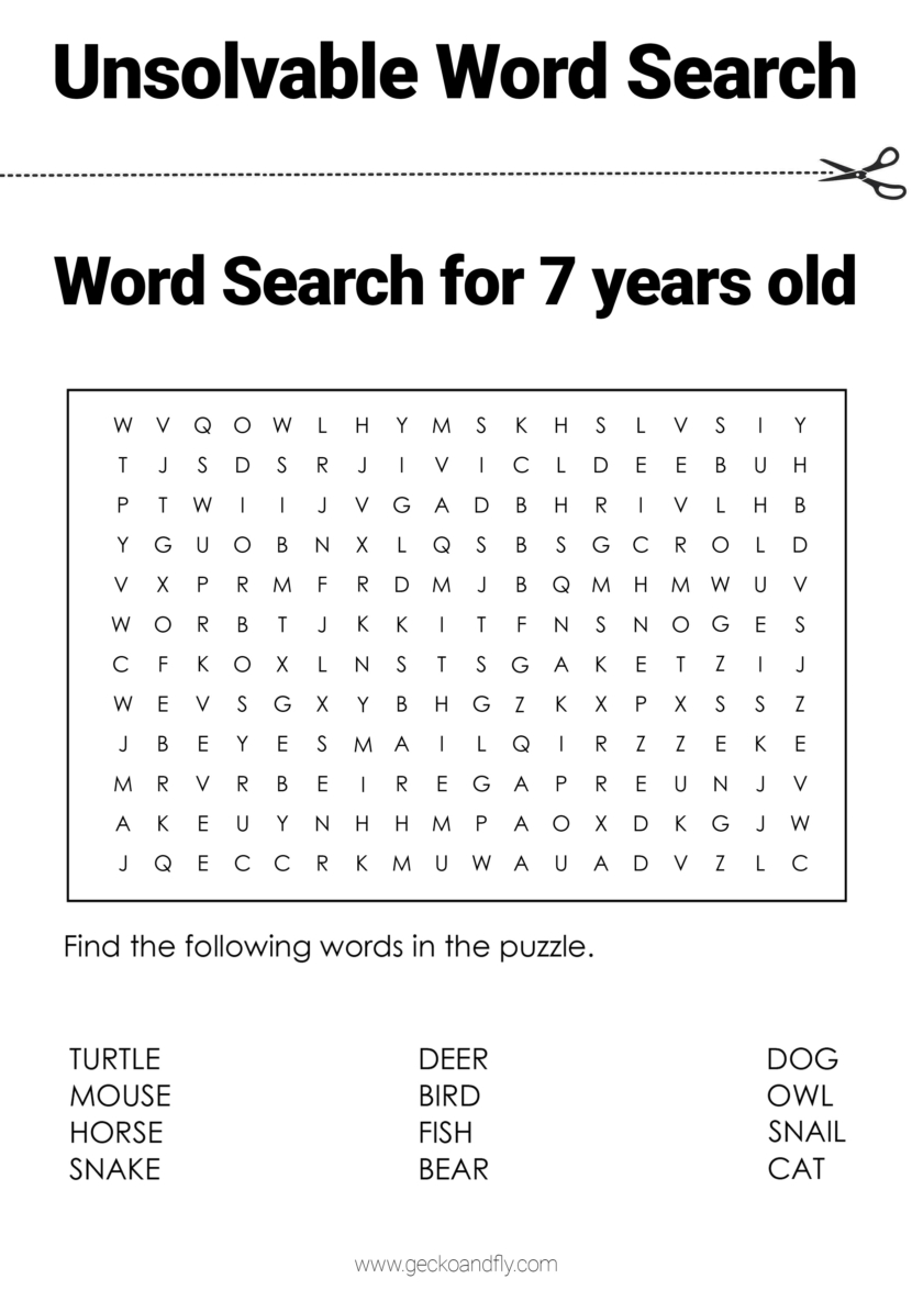 unsolvable word search prank for april fools