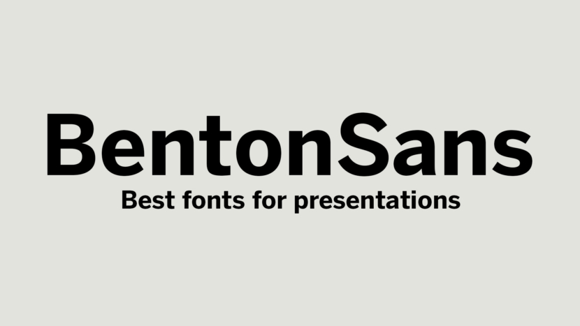 Bentonsans Best Fonts For Presentations