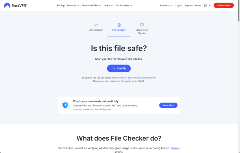 NordVPN File Checker